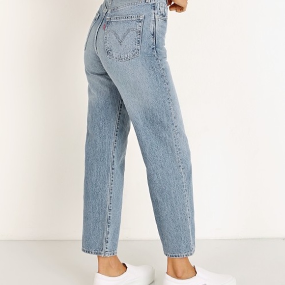 NWT Levi's Wellthread Ribcage Straight Moon Stone Indigo Hemp - Picture 2 of 3